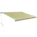 Bild 2 von CASAYA Hülsenmarkise, BxT: 400 x 300 cm, weiss/gelb/grau/anthrazit gestreift