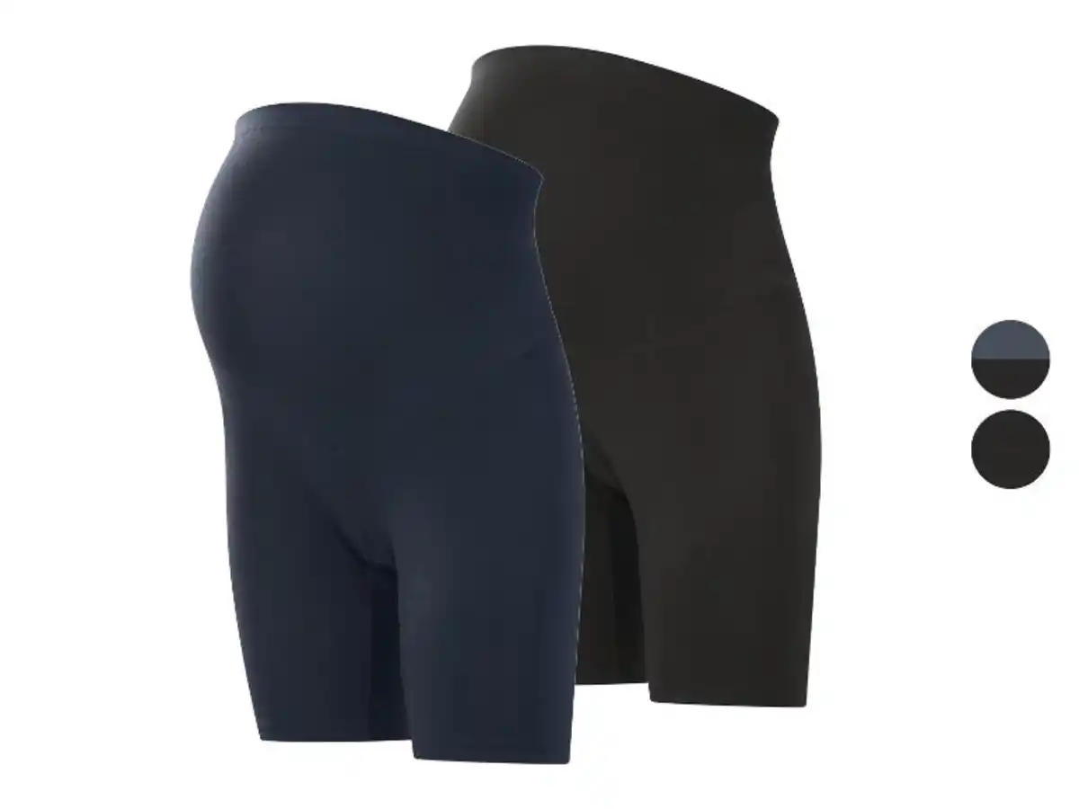 Bild 3 von ESMARA® Damen Umstands-Radlerhosen, 2 Stück