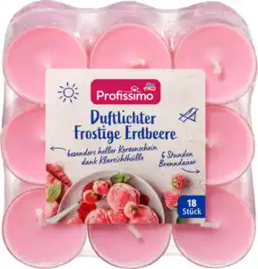 Profissimo Duftlichter frostige Erdbeere, 18 St