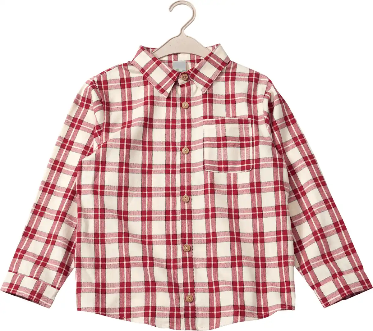 Bild 1 von ALANA Hemd aus Flanell mit Karo-Muster, rot, Gr. 110, 1 St