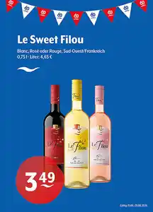 Le Sweet Filou Blanc, Rosé oder RougeSud-Oest/Frankreich
