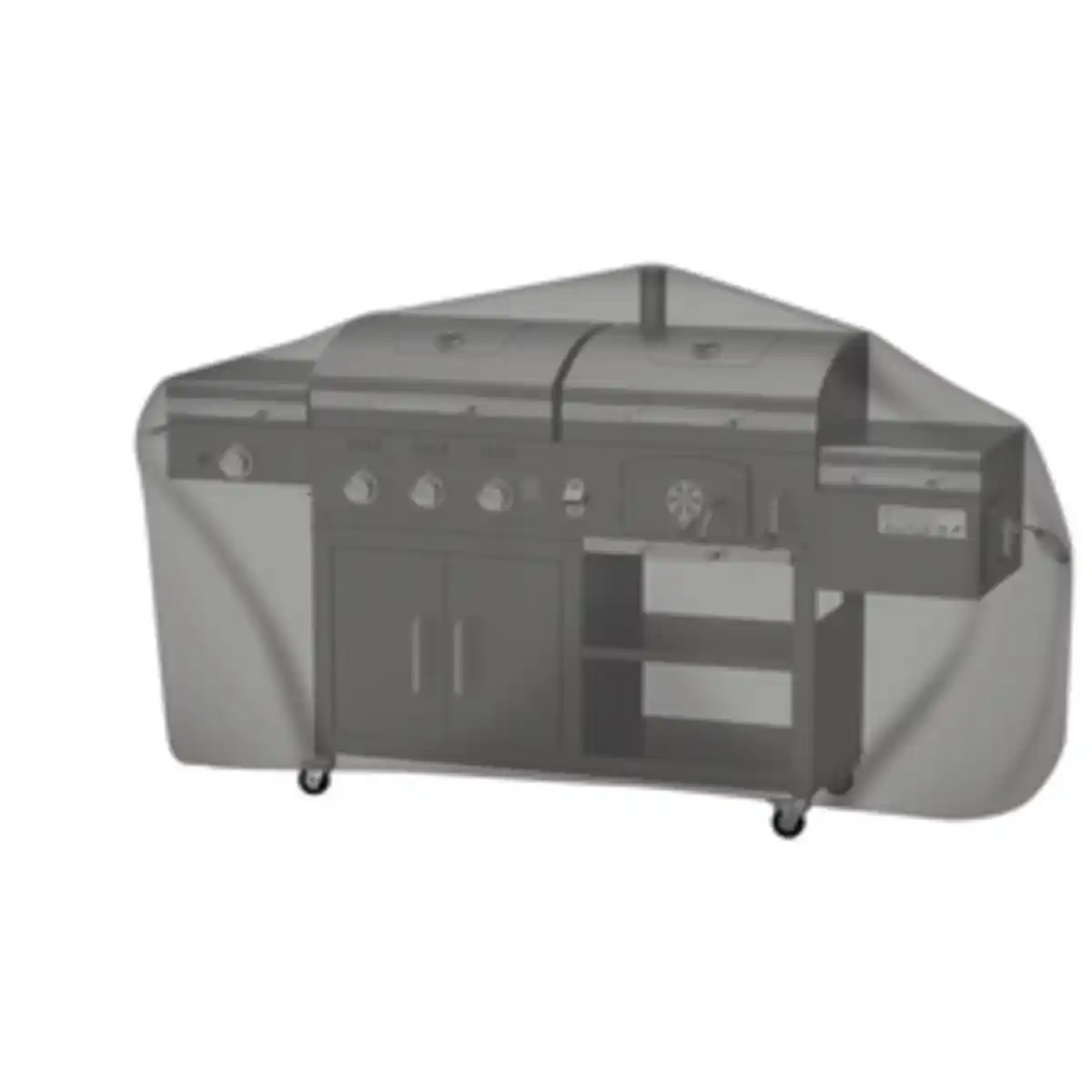 Bild 1 von Mr. GARDENER Grill-Abdeckhaube, für Kombigrill Ottawa All-in-One, anthrazit, LxBxH ca. 230 x 68 x 113 cm