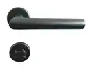 Bild 1 von TrendLine WC-Türgriff-Garnitur BB Edelstahl schwarz Ø 49,1 mm
