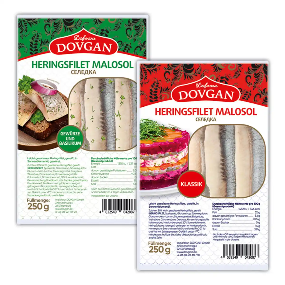 Bild 1 von Dovgan Heringsfilet Malosol
