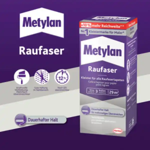 Bild 2 von METYLAN Raufasertapetenkleister, 180 g