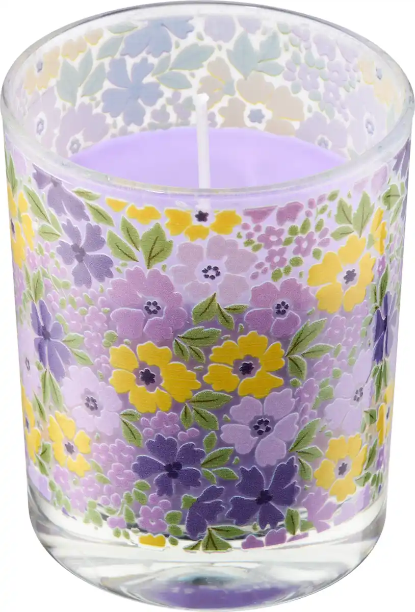 Bild 1 von Profissimo Duftkerze im Glas mit Blumen, 1 St