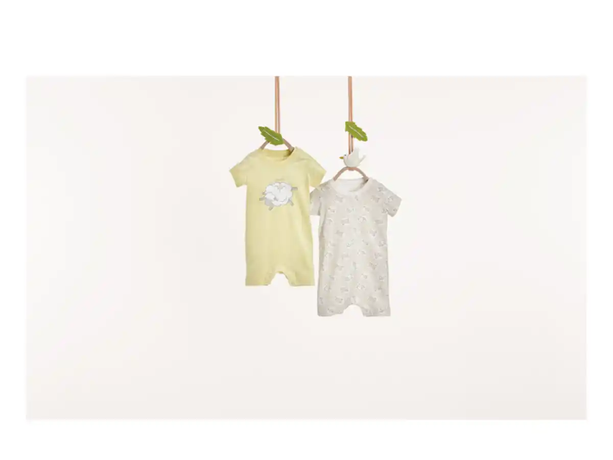 Bild 2 von LUPILU® Baby Pyjama, 2 Stück, aus reiner Bio-Baumwolle