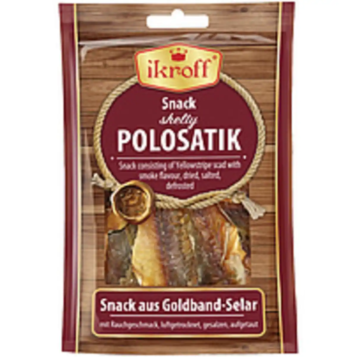 Bild 1 von "IKROFF" Snack aus Goldband-Selar mit Rauchgeschmack, luftge...