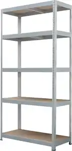 Metallsteckregal 180 x 90 x 40 cm 5 Holzböden 875 kg