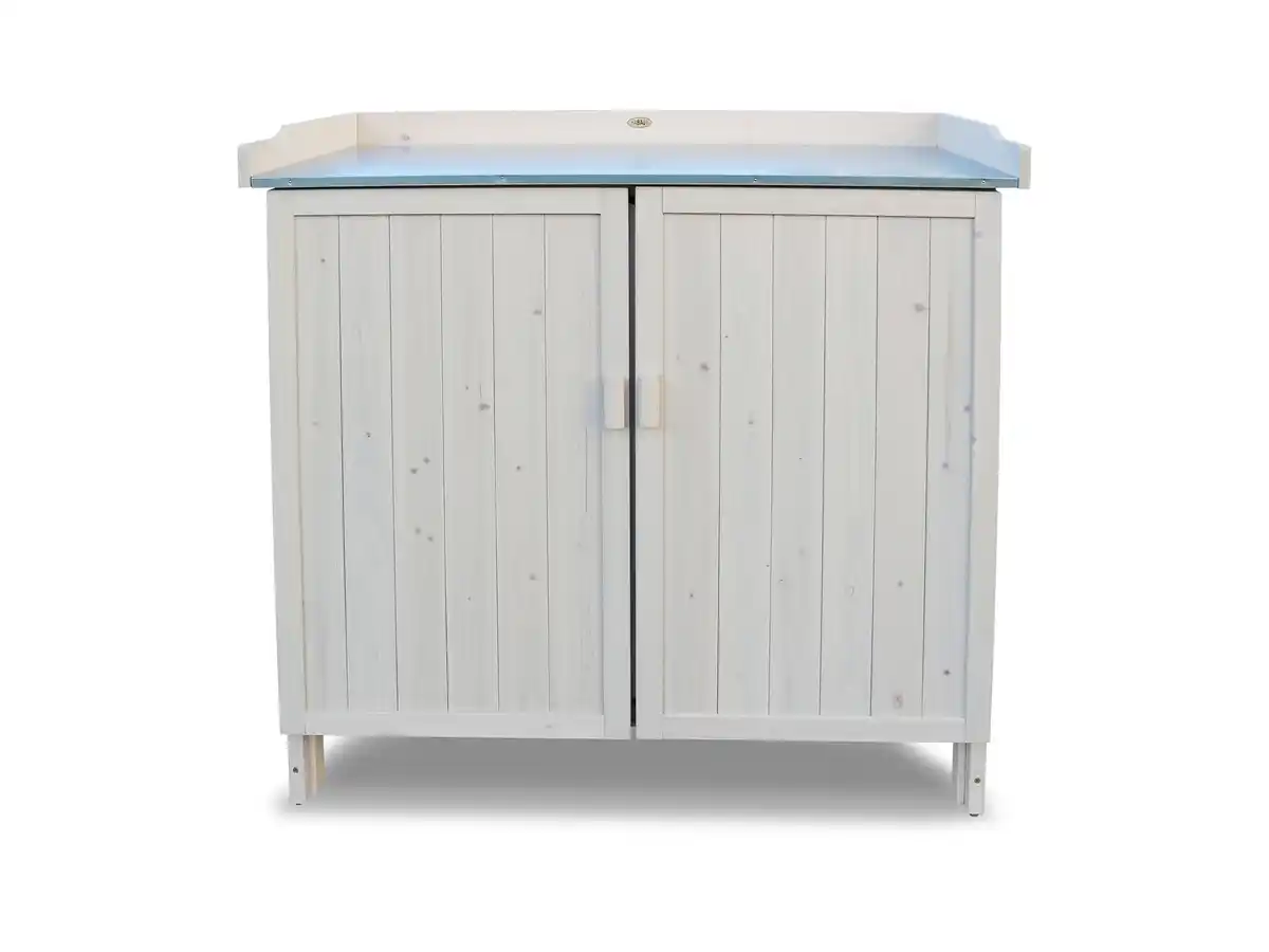 Bild 1 von HABAU Gartentisch mit Unterschrank (Grau)