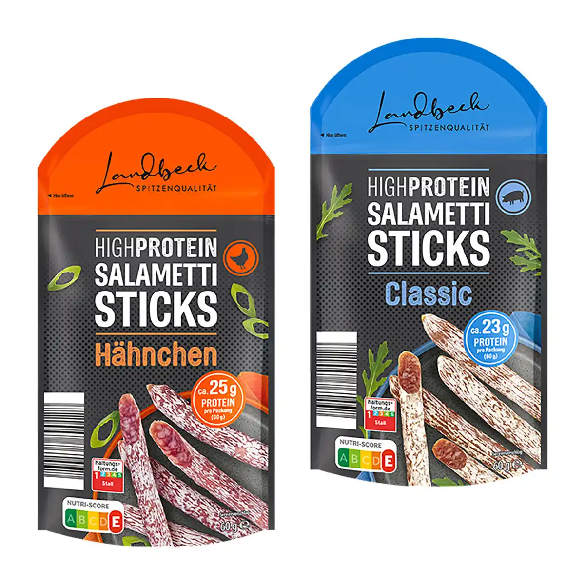 Bild 1 von LANDBECK High-Protein-Salametti