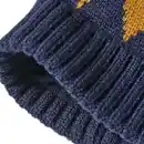 Bild 2 von PUSBLU Strickmütze mit Norweger-Muster, blau & weiß, Gr. 48/49, 1 St