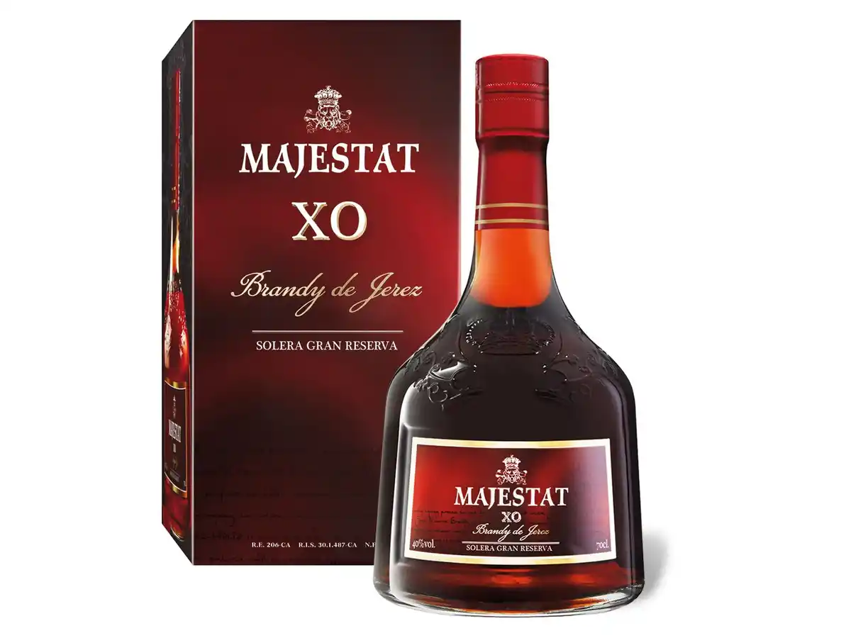 Bild 1 von MAJESTAT XO Brandy de Jerez Solera Gran Reserva mit Geschenkbox 40% Vol