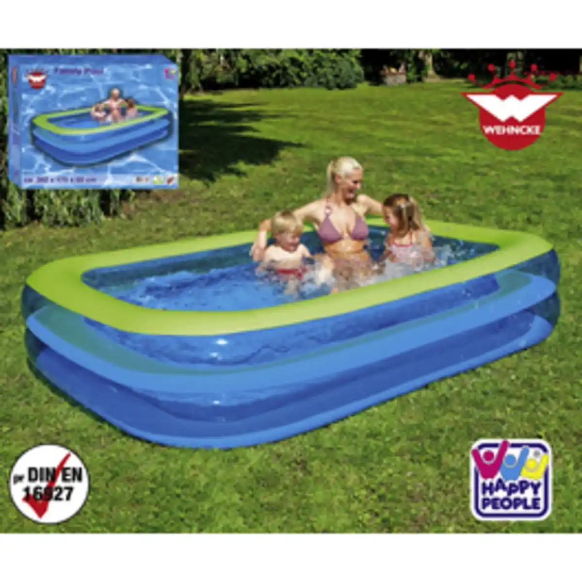 Bild 3 von WEHNCKE Rechteckpool, blau/grün, BxHxL: 175 x 50 x 262 cm