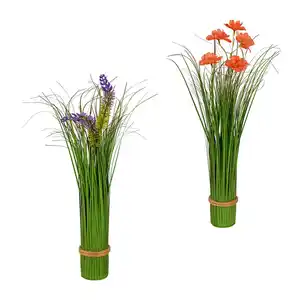 HOME CREATION Ziergras mit Blüten