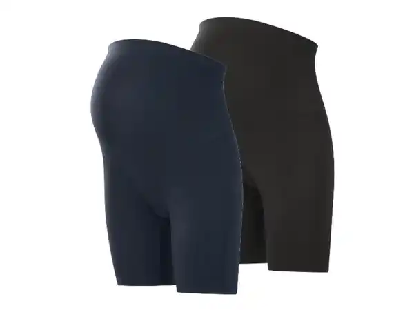 Bild 2 von ESMARA® Damen Umstands-Radlerhosen, 2 Stück