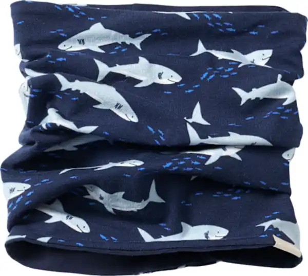 Bild 2 von ALANA Loop Schal Pro Climate mit Hai-Muster, blau, 1 St