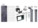Bild 1 von ALBERTS Zaun-Set Fix-Clip Pro®, mit Bodenhülse (Anthrazit, 1000 mm)