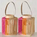 Bild 2 von Laterne »LED-Laterne Nista«, Höhe: 22 cm, pink