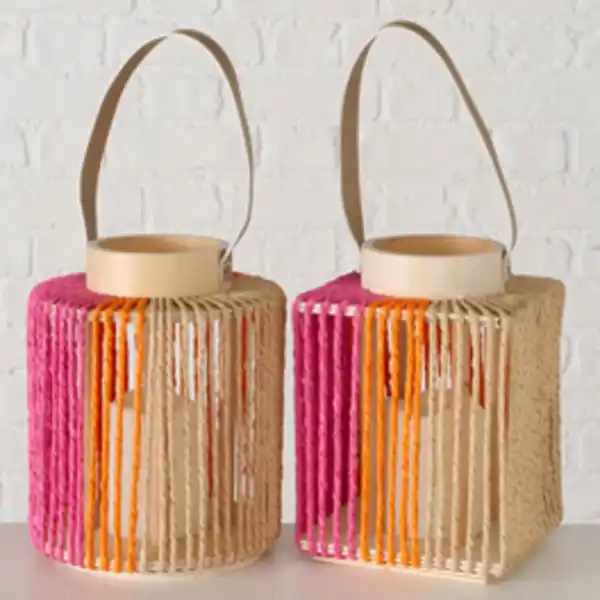 Bild 2 von Laterne »LED-Laterne Nista«, Höhe: 22 cm, pink