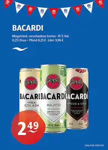 BACARDI Mixgeträn kverschiedene Sorten 10 % Vol