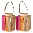 Bild 1 von Laterne »LED-Laterne Nista«, Höhe: 22 cm, pink
