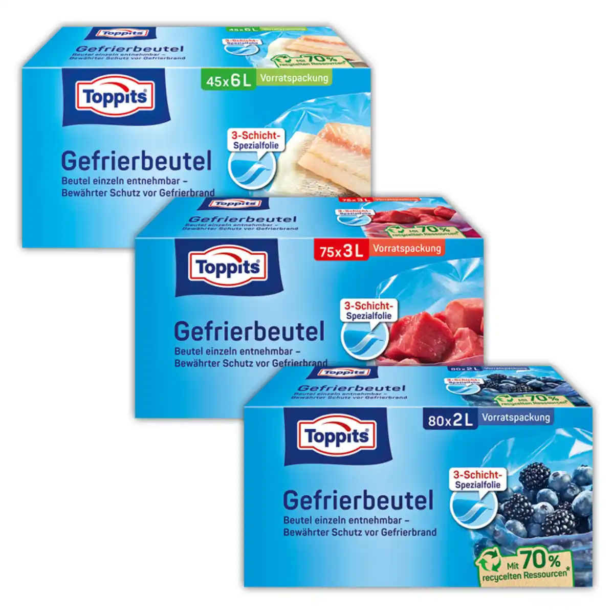 Bild 1 von Toppits Gefrierbeutel
