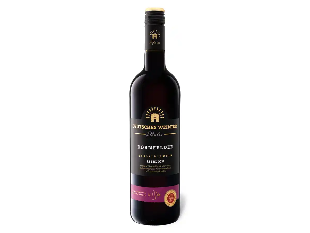 Bild 1 von DEUTSCHES WEINTOR Dornfelder QbA lieblich, Rotwein 2024