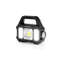 Bild 1 von EASYMAXX LED-Arbeitsleuchte, Akku-/Solarbetrieb, COB-LED, 2400 mAh, 400 lm, USB, schwarz
