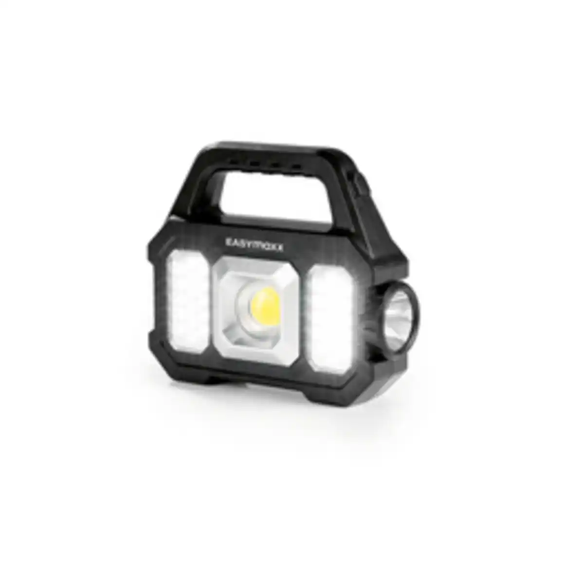 Bild 1 von EASYMAXX LED-Arbeitsleuchte, Akku-/Solarbetrieb, COB-LED, 2400 mAh, 400 lm, USB, schwarz