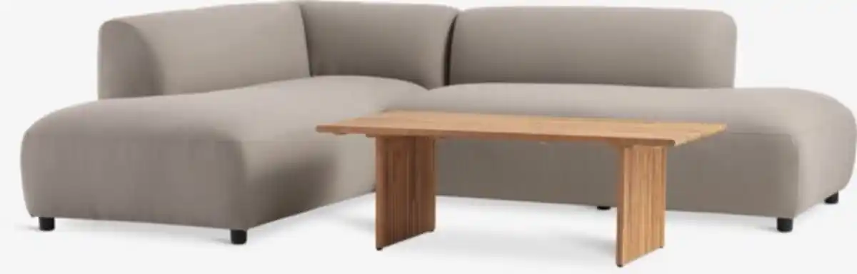 Bild 1 von Lounge-Set LOFSDALEN natur + STORHOGNA 4 Pers. taupe
