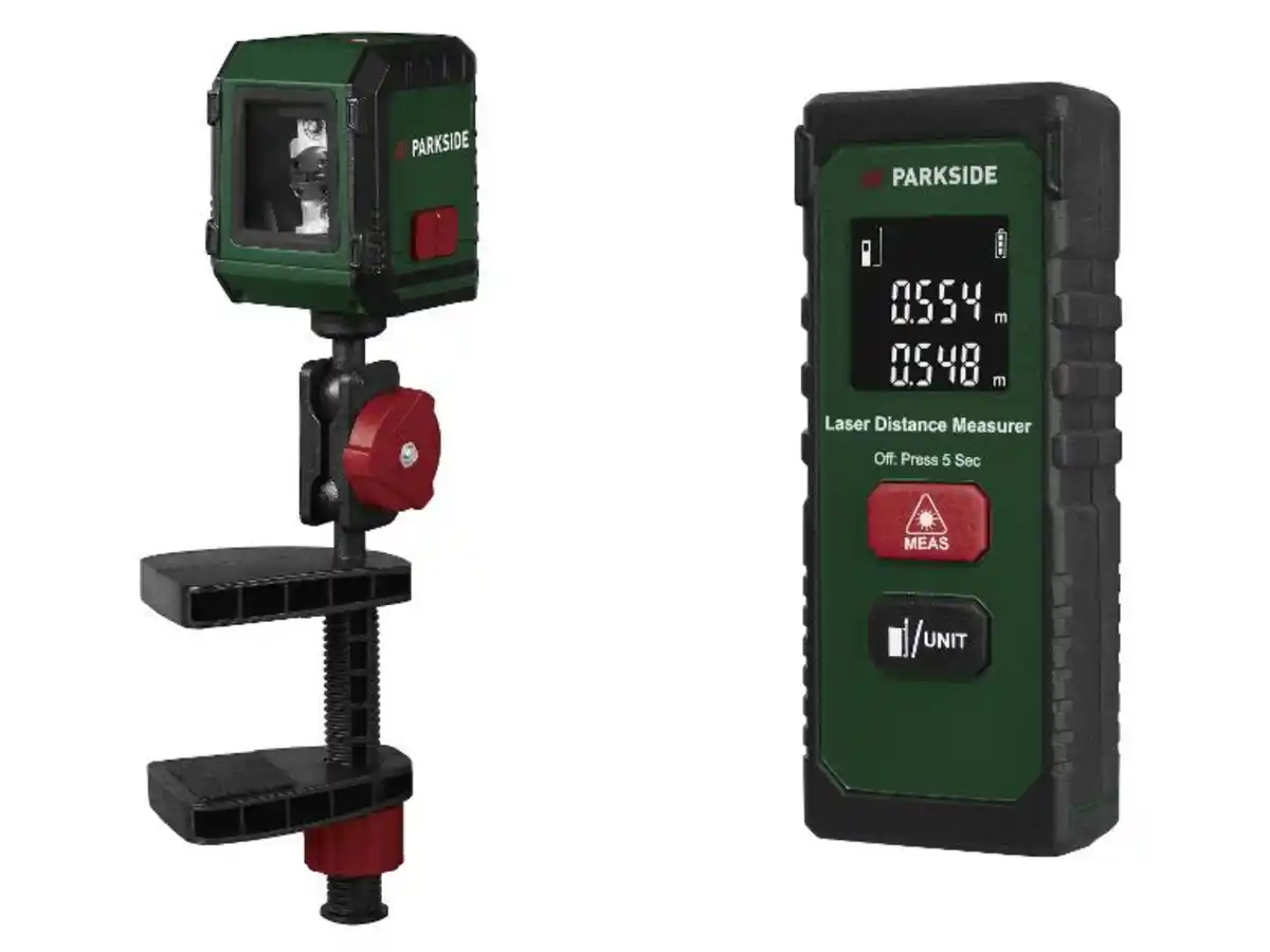 Bild 3 von PARKSIDE® Laser-Entfernungsmesser »PLEM 20 B6«, 20 m /Kreuzlinienlaser »PKLL 7 F7«