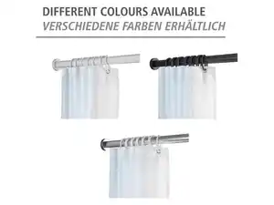 WENKO Teleskop-Duschstange »Luz«, stufenlos ausziehbar
