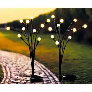 I-Glow LED-Solar-Flexi-Gartenstecker 2er-Set