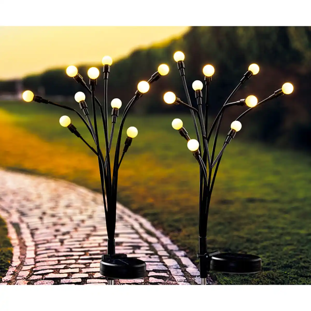 Bild 1 von I-Glow LED-Solar-Flexi-Gartenstecker 2er-Set