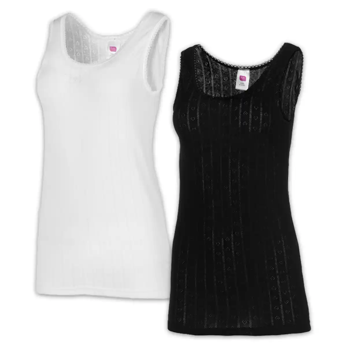 Bild 1 von LadyLife Jacquard-Achselhemd 2er-Pack