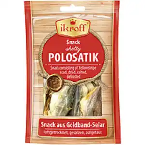 "IKROFF" Snack aus Goldband-Selar, luftgetrocknet, gesalzen,...