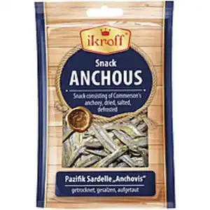 "IKROFF" Pazifik Sardelle "Anchovis", getrocknet, gesalzen, ...