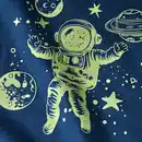Bild 3 von ALANA Schlafanzug mit Glow-in-the-Dark Astronauten-Motiv, blau, Gr. 92, 1 St