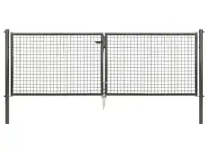 ALBERTS Wellengitter-Doppeltor für Maschendrahtzäune (100 cm)
