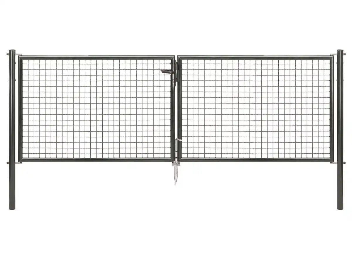 Bild 1 von ALBERTS Wellengitter-Doppeltor für Maschendrahtzäune (100 cm)