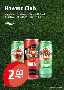 Havana Club Mixgetränkverschiedene Sorten 10 % Vol.