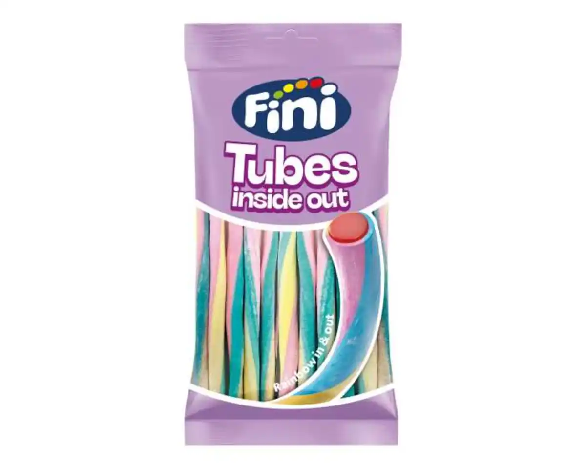 Bild 1 von Fruchtgummi Fini Tubes inside out Rainbow