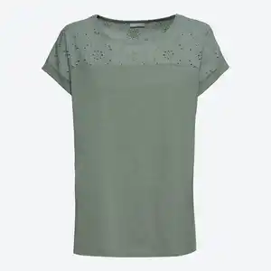 Damen-T-Shirt mit Stickerei
