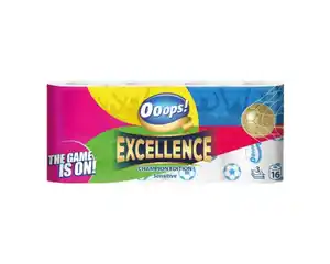 Toilettenpapier 16 x Fußball, 3-lagig, 150 Blatt
