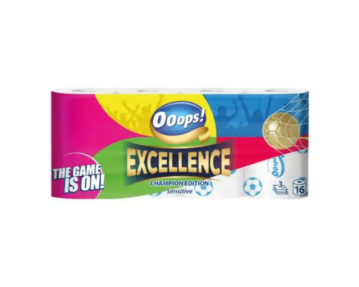 Bild 1 von Toilettenpapier 16 x Fußball, 3-lagig, 150 Blatt
