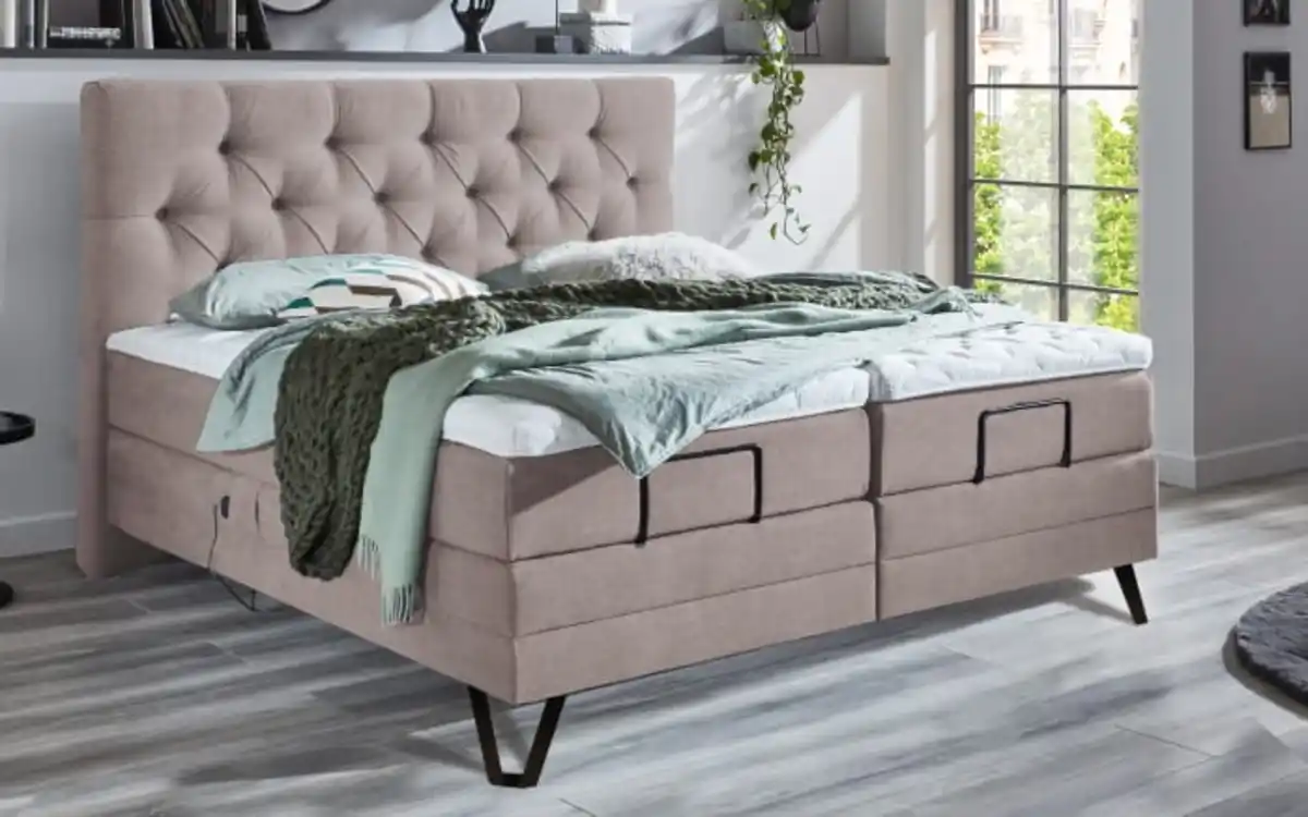 Bild 1 von Motor-Boxspringbett Azurro, Creak Luna Rock, 180 x 200 cm, Härtegrad 2 und 3