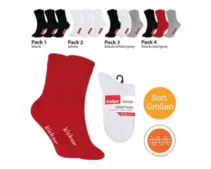 Socken Kicker Kinder -38, Größe 23, 3 Stück