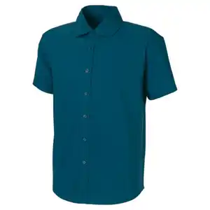 UP2FASHION MEN Herren Leinen-Hemd, Blau, M
