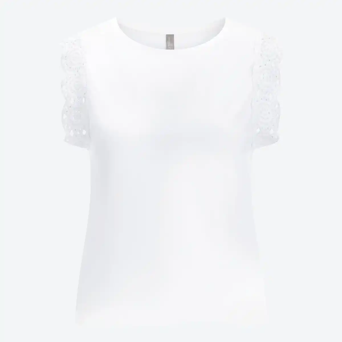 Bild 1 von Damen-T-Shirt mit Spitzendetails